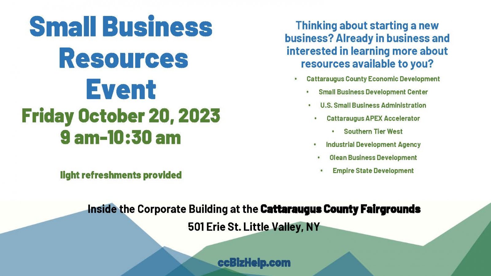 Small Business Resources Event